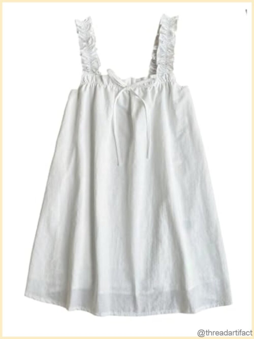 OYOANGLE Women's Bow Babydoll Dress Flowy Ruffle A Line Mini Dress